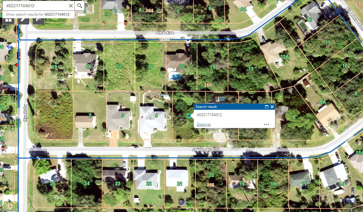 1236 Joplin Avenue, Port Charlotte, FL 33948 Utility Map